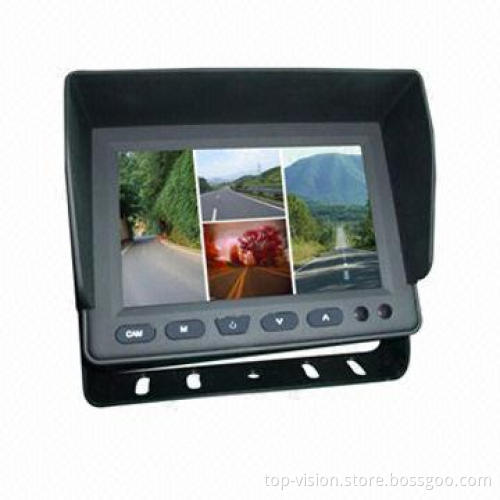 5-inch TFT Monitor, Supports Quad-split Chip